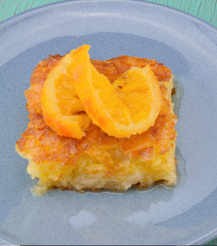 Portokalopita orange phyllo cake tziki